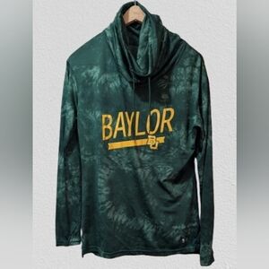 Under Armour Baylor Green Tie-Dye Women's Cowl Neck XL